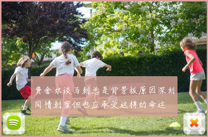 费舍尔谈马刺总是背景板原因深刻同情刺蜜但也应承受这样的命运